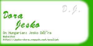 dora jesko business card